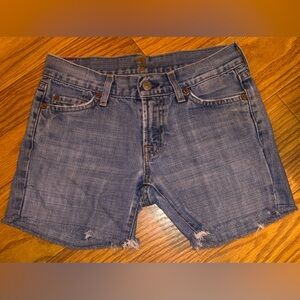 7 For All Man Kind Denim Cut-off Shorts